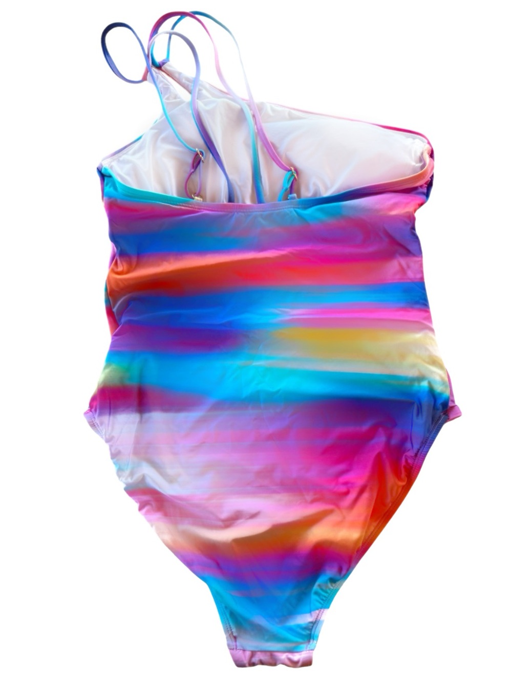 LA BLANCA Sunset Shores Strappy One Shoulder One Piece! Retail $120. - Picture 5 of 7